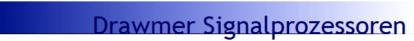Drawmer Signalprozessoren